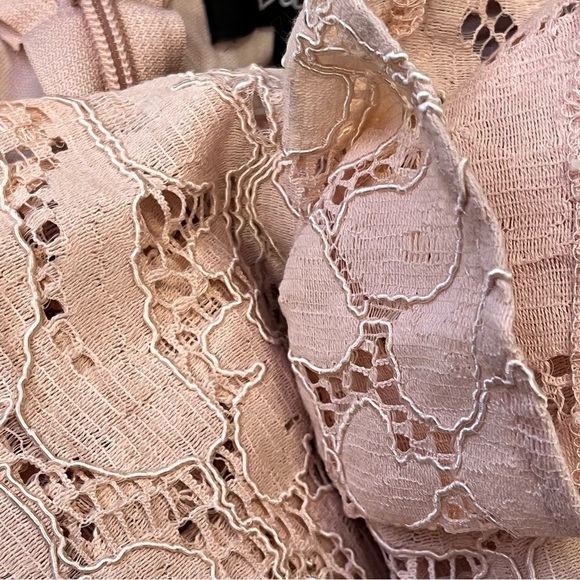 LULUS Blush Small Dress Pink Lace Racerback Skater New - Picture 12 of 12